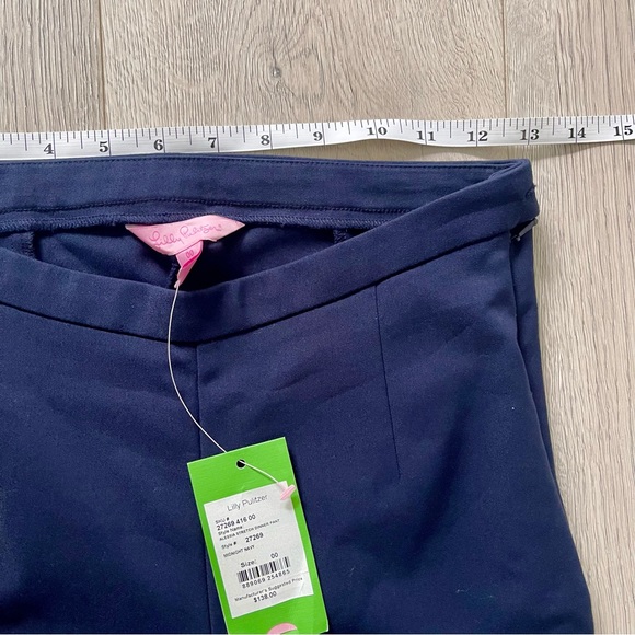 Lily Pulitzer Alessa Dinner Navy Pants Size 00 - Picture 8 of 9